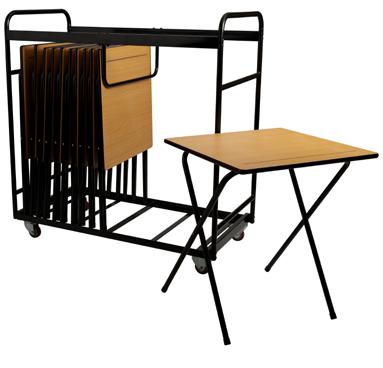 when open Folding frame for easy storage Beech melamine 15mm top with pen groove Discounts available for large quantity orders Exam Desk TF0001S Exam Desk (Chair not included)