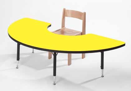 4 Clover Table TT000C Height adjustable from 430mm to 635mm in 25mm increments RED BLUE YELLOW ALL