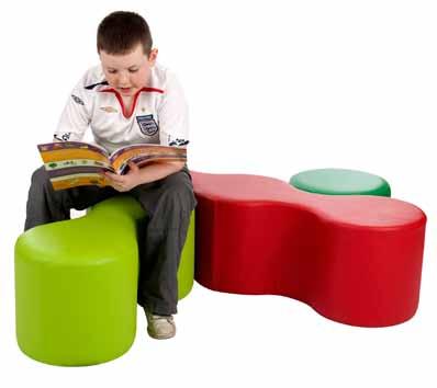 Lightweight allowing children to lift and move  Vinyl supplied as standard but fabric option is