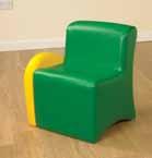 Use them individually or as a large seating area Seat Height Infant Single chair (no arms)