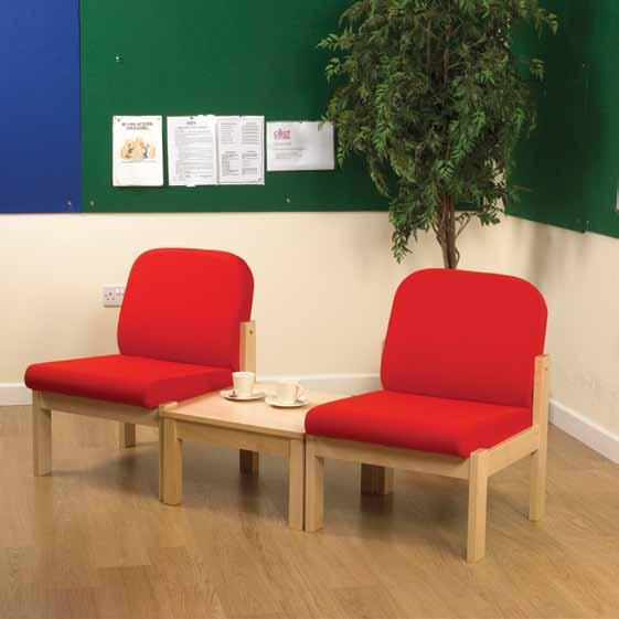 Chunky Wood Frame Seating All our low level chairs offer