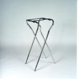 75 Economy Tall Tray Stand Extra height reduces fatigue 2-1/4 washable black webbing 1 tubular steel, folds for easy