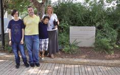 Murray and Bat-Sheva Halpern brought two of their children to Yad Vashem on 2 October.