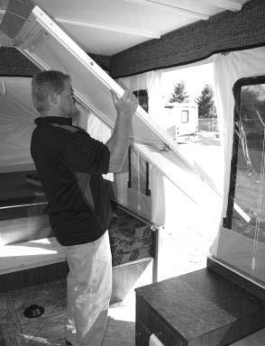 JAYCO TOWABLE Step 2 Reverse steps for screen door installation for