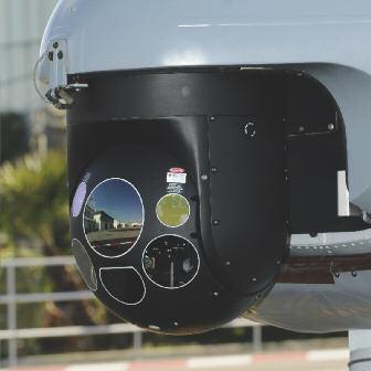 navigation system with embedded GPS Search and weather radar TV / IR camera, eye-safe laser telemeter