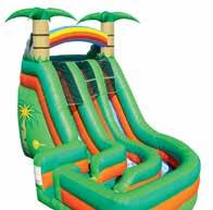 BIG SPLASH This fun slide keeps your guests cool as they slide