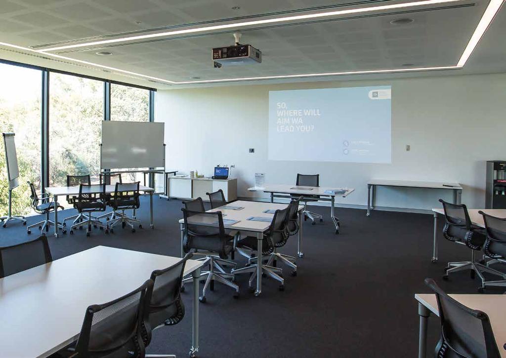 AUDIO VISUAL AIM WA provides purpose built training rooms, each equipped with state-of-the-art audio visual equipment.