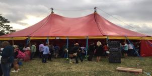 .. Our Cute Little Circus Tent. Above showing 1.5 x 6m foyer below 3x6m foyer 17 x 11m / 55ft x 35ft with FULL size of; 17 x 15m / 55ft x 50ft including foyers 1,300.00 20x23m 186.