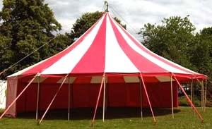 Tent Number FOUR; The Strawberries and Cream Range Grassed Internal Standing Seating Walls Guide with 2 sets of round ends and 5 sets of middles, this style http://bigtopmania.co.
