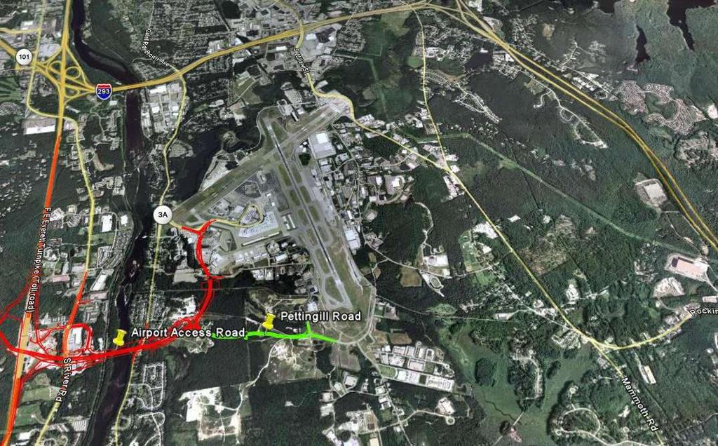 NHDOT AIRPORT ACCESS ROAD/ PETTINGILL ROAD PROJECTS Residential Sound Insulation Program Airport Environmental Action Committee Increase public ground transportation between the airport, Boston and