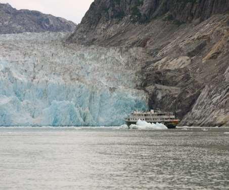 Alaskan Glacier experience: ship held 80 people cost of trip higher but how do you calculate this with regard to eco-tourism impact?