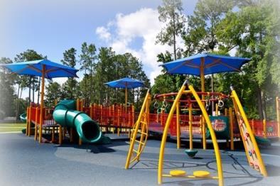 Universal Playground Built in 2011, the Universal Playground was funded through a grant provided by The Alabama Department of Economic Community Affairs in addition to