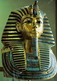 When he died, the pharaoh was mummified and buried in a beautiful chamber along with his