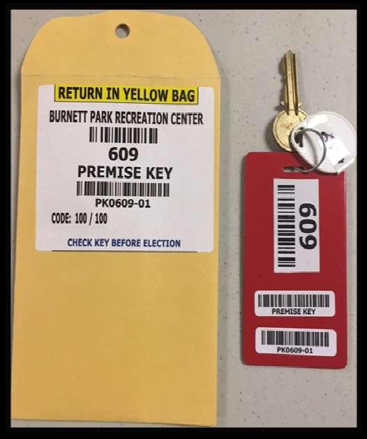 PREMISE KEY (Used only for Precincts that provide keys on Election Day) Place