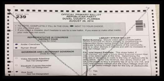 Ballot Envelope and return in the