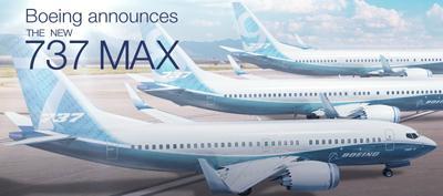 BOEING 737 MAX TO REPLACE MAINLINE NARROWBODIES Firm orders for 33 737 MAX 8 and 28-737 MAX 9 aircraft,