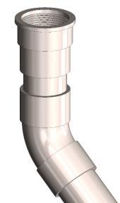 PVC Pipe adaptor - Some installers prefer to use PVC pipe