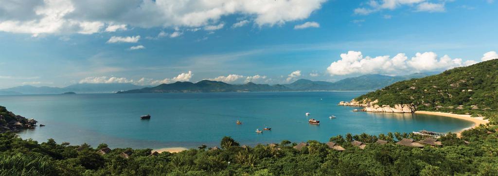 SIX SENSES NINH VAN BAY Ninh Van Bay is located on mainland Vietnam but feels like a secluded island.