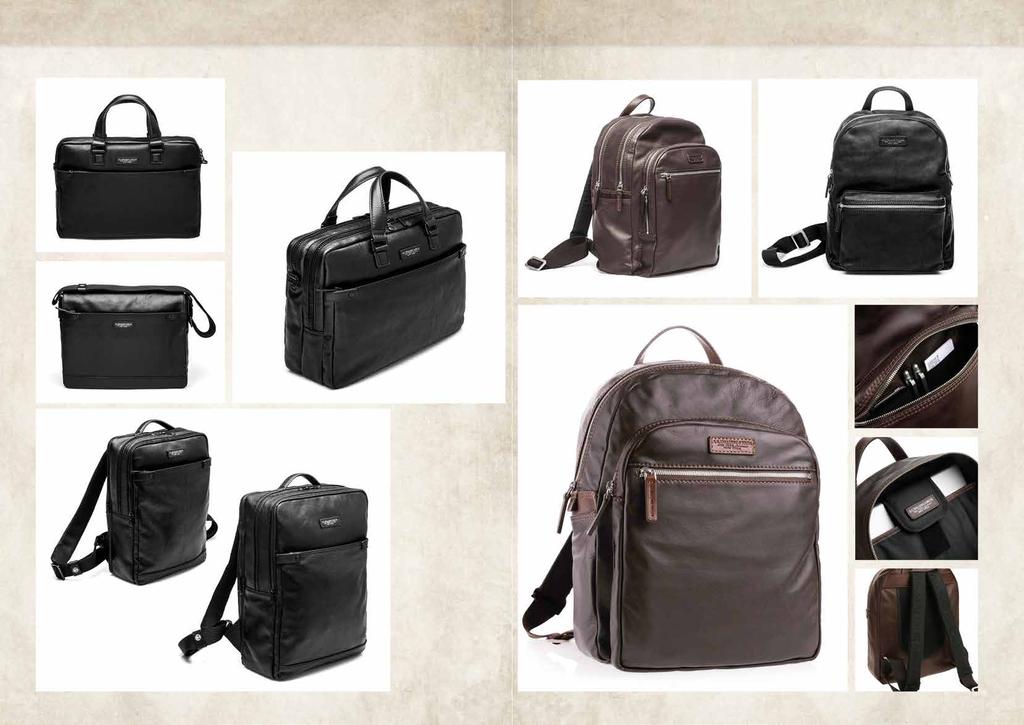 42 PALM LINE LEATHER BACK PACK 43 970814 1 ZIP BRIEFCASE 41X29X6 824372 BACKPACK L 32X43X18 824370 BACKPACK S 29X39X15 970815 2