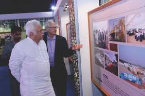 of Karnataka takes a tour of BIEC s 10 year journey displayed for dignitaries in
