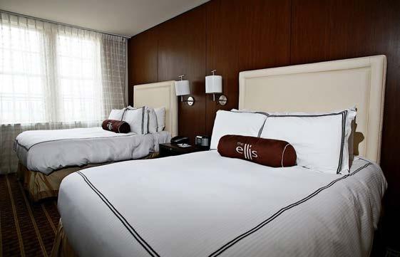 The intimate size and boutique style makes the Ellis hotel the definitive choice of travelers looking for an alternative to cookie cutter chain hotels.