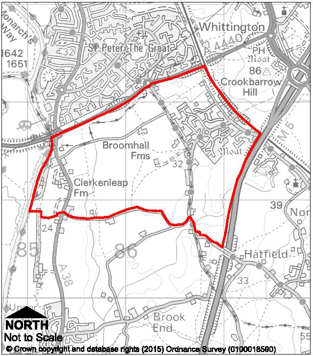 Site at Broomhall Community and Norton Barracks Community (Worcester South Urban Extension) Potential Pitch Provision: up to 10 pitches The site has been identified by the landowner as being