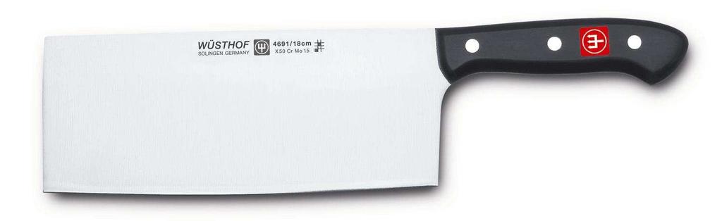 The right knife for every purpose Chinese Cook s Knife Frequently referred to as a Chinese Cleaver (used by most Chinese chefs as their main cook s knife), because of its similar shape to a meat