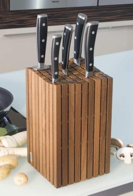 Tip: When buying a knife block, always look for horizontally