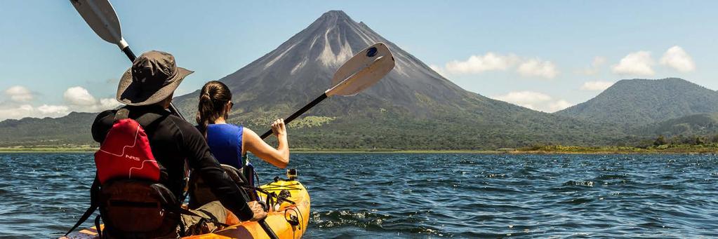 Kayaking Arenal Lake 20 Cost per person from: $80 Cost per child from: 5-11 years $60, Minimum age 5 years Includes: Bilingual-professional guides, snacks, water equipment, transportation.