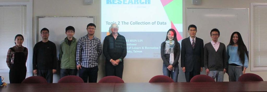 Research Seminars In 2014 the membership of the China-New Zealand Tourism Research Unit was extended with the arrival of Professor Zhou Bin from Ningbo University.