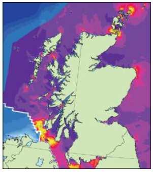 Physics of tide and resource at the UK level Pentland Firth, Orkney waters and west of Scotland Small islands, far from the main lands Strangford Narrow