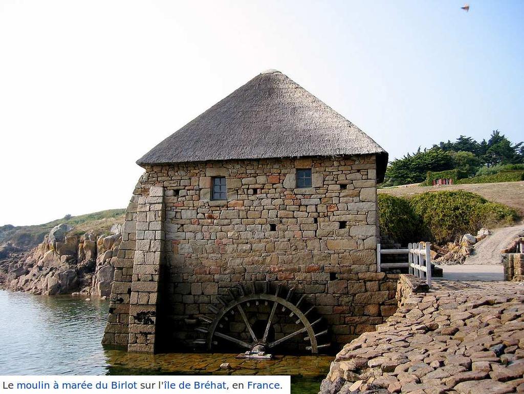History of tidal energy «Moulin à marée» Could be back from the roman age? To be confirmed Then in the middle age.