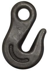Chain Grab Hook Sel-Colored (Quenched & Tempered) Finish: Self-Colored, Heat Treat (part is red in color) Origin: Import : Ultimate load is 4 times the working load limit Size of Chain A B C D L