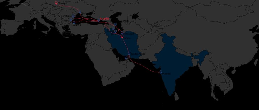 Anaklia is well positioned to serve as key node in trade/transportation between Europe Iran, Europe and India via South-West transportation corridor.