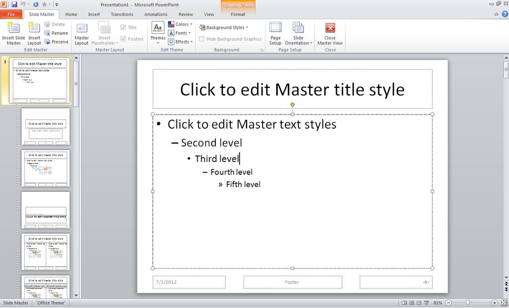 Slide Master Chọn View -> Slide Master www.