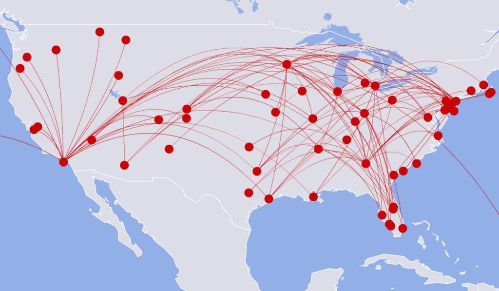Why New LCC Routes Launched New LCC Routes Launched to/from Delta and Northwest Hubs Since Merger Detroit New