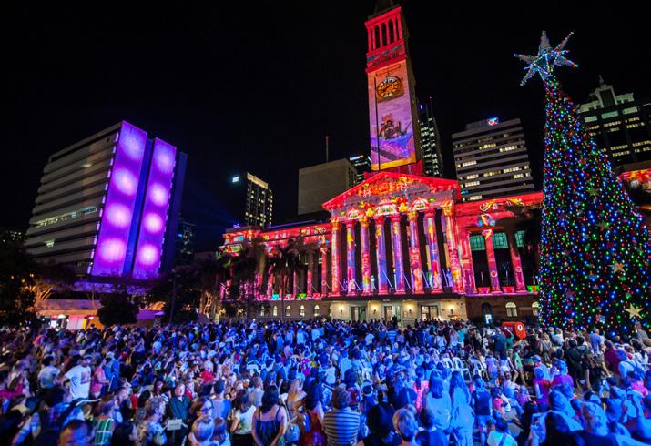 CHRISTMAS PARADE SOUTH BANK S CHRISTMAS MARKETS QUEEN STREET MALL TO KING GEORGE SQUARE 16 24 December 2016, 7pm each night. Free.