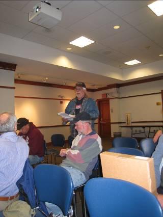 October Meeting Business Meeting President John Eppling opened the business meeting at 7:40 PM at Goodnow Library, Sudbury, MA.