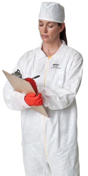 OREX ORIGINAL Our original OREX fabric is used to make a variety of single-use protective clothing products including coveralls, lab coats, booties and headwear.