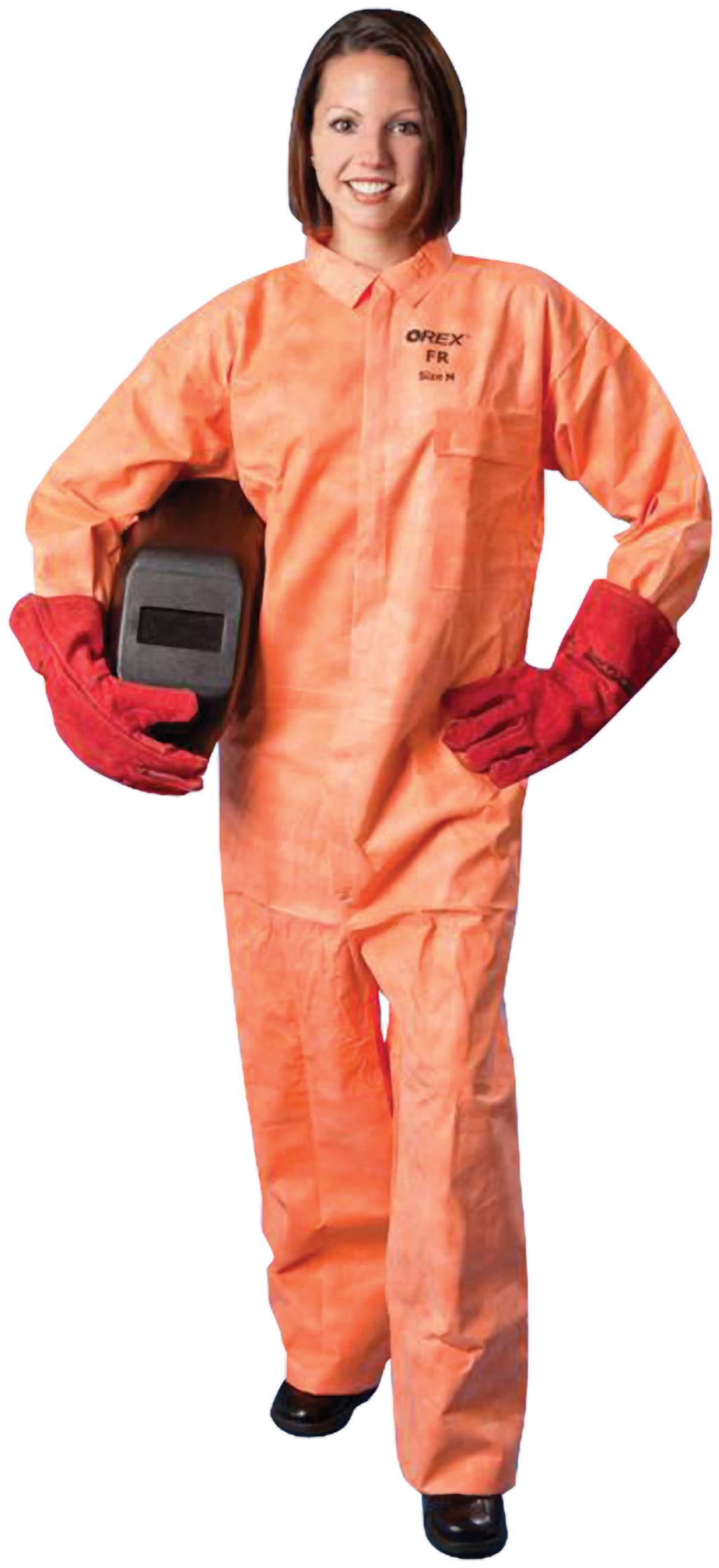 Coveralls OREX FR Coverall Finally, a single-use coverall designed for hot work! The OREX FR Coverall represents a revolutionary breakthrough in single-use product technology.