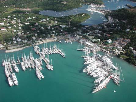 Antigua has a complex coastline of safe harbors, and a protective, nearly unbroken wall of coral reef. It would make a perfect place to hide a fleet.