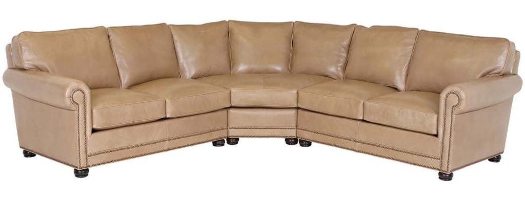 LARSEN SB SECTIONAL (STRAIGT BACK) STYLE: 56-3/1 - R - T STYLE: 57-48 - 2/2 - LAF - T STYLE: 57-48 - 2/2 - RAF - T *SON IT ELT TRIM AN SMALL ISTRESSE NAIL