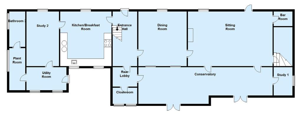 4m) max narrowing to 6 1 (1.85m) min. Study 1 10 3 x 8 5 (3.12m x 2.57m ) FIRST FLOOR Master Bedroom Suite Comprising... Bedroom 24 5 x 18 1 (7.44m x 5.51m ) Walk-in Closet 7 9 x 6 6 (2.