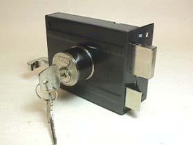 lock with 2 brass keys nickel plated, 304 stainless steel lock case & strike
