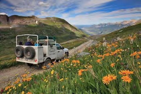 4 WHEEL DRIVE TOURS Imogene Pass Explore Telluride s high country while taking in the history and scenic views by traveling on old mining roads of the San Juan Mountains.