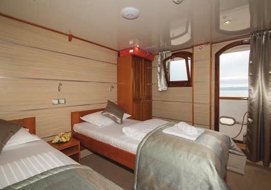 Complimentary bottled water, tea and coffee. Sightseeing in Dubrovnik, Mljet, Korcula, Cetina, Split, Hvar. Transfers are included. Vessel includes lower and main deck cabin options.