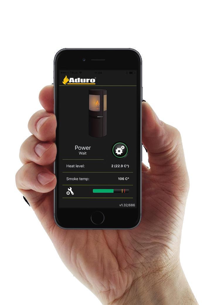 If you wish the stove to warm up your house before your arrival or in the morning before you wake up, you can program the stove to light up autonomously at any time using your smartphone or tablet.