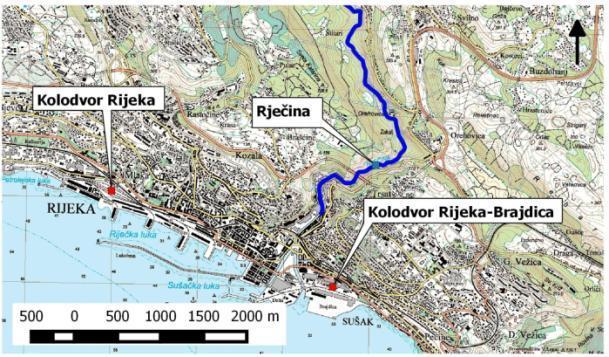 Hidrološke značajke Prema Odluci o granicama vodnih područja (NN 79/10) promatrano područje pripada jadranskom vodnom području.