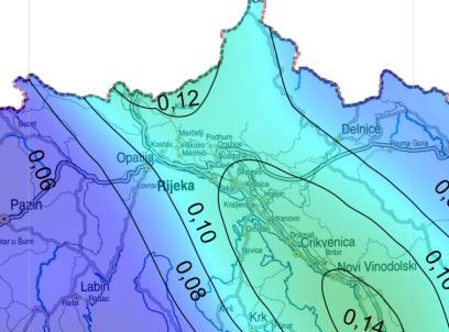 Dosad najjači potres na području grada Rijeke dogodio se 17. prosinca 1750. godine; I o = VII VIII stupnjeva MCS ljestvice, M 4,6.