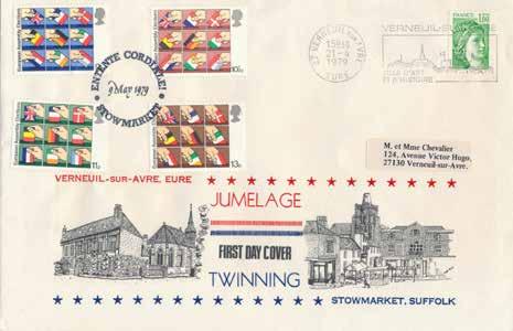 4d and 2½d stamps cancelled with Long Live the Queen slogan, Port Louis receiving slogan on the